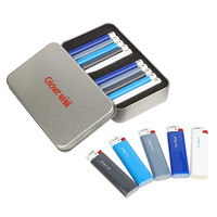 草蜢瑞典草蜢Cricket砂轮打火机 一次性打火机火石滑轮 可广告 10支装铁盒