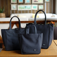 黛博拉 日式手拎包 加厚耐脏防水便当包便当袋饭盒袋有水杯位拉链款 小号 长21*宽15*高23CM