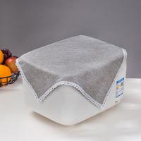 巧林儿 电饭煲盖布空气炸锅面包机咖啡机厨房电器盖巾防尘布防水盖布巾 素言浅灰色 60*60cm通用型
