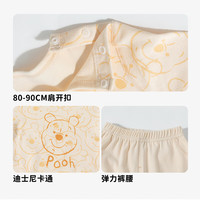 迪士尼宝宝（Disney Baby）春季男女儿童家居服舒适保暖睡衣 ZD1ET007小熊杏色 110