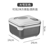 巧居巧具 304不锈钢方形泡面碗带盖碗可沥水方便面碗学生饭盒上班族便当盒 加大方形泡面碗