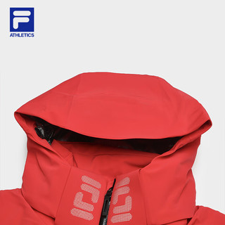 FILA 斐乐男士滑雪服冬季滑雪运动基础保暖连帽外套 RD红-RD XS 160/84A