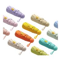 美度（MAYDU）五折遮阳伞防晒防紫外线女晴雨两用遮阳伞黑胶伞M555