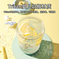 杯具熊(BEDDYBEAR) 儿童吸管冷萃杯Tritan材质男女宝宝夏季大容量户外运动水杯 冷萃杯-清凉大耳狗 580ml