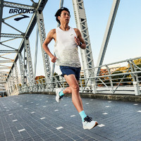 布鲁克斯（BROOKS）Glycerin 22甘油22  跑鞋男女缓震运动跑步鞋 【男款平衡】光亮白/冬季蓝/黑色 46