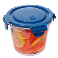 欣美雅 微波炉饭盒学生玻璃碗耐热餐盒上班带饭盒专用便当盒大容量汤碗