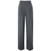 三彩2024夏季休闲西装裤宽松直筒阔腿裤拖地长裤女 寂静灰 L 165/72A