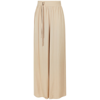 三彩【梦绕梢头】2024夏季新款新中式盘扣长裤高腰阔腿裤宽松女C   155/64A