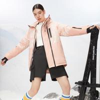【年轻潮流】款工装户外羽绒服时尚撞色潮流印花运动羽绒服