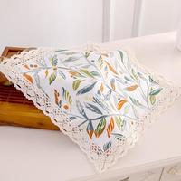 巧林儿 木槿年华 蕾丝茶盘玻璃茶杯盖布 55*55cm 大号