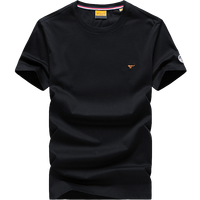 七匹狼短袖T恤男夏季纯棉冰爽凉感圆领打底衫男装纯色短T【液氨科技】 天蓝-水柔棉 165/84A/M