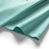 七匹狼短袖T恤男夏季纯棉冰爽凉感圆领打底衫男装纯色短T【液氨科技】 薄荷绿-水柔棉 190/104A/XXXXL