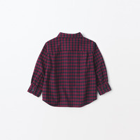 無印良品 MUJI(無印良品 )婴童 法兰绒 长袖衬衫 儿童衬衣男童女童 CC23UA4A 红色格纹 80cm /48A