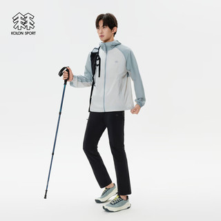 KOLON SPORT可隆男子户外休闲衣运动连帽防泼水露营登山夹克上衣 XL