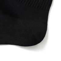 三枪（THREEGUN）【5双】袜子7A抗菌中筒袜女款柔棉防滑消臭袜纯色高弹女袜新疆棉 黑色 5双 均码 黑*5