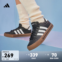 adidas 阿迪达斯 DAILY 4.0复古百搭休闲板鞋男女阿迪达斯轻运动 黑色/白色/树脂黄 42