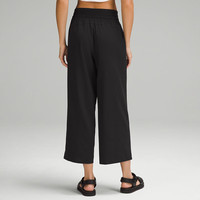 露露乐蒙lululemon丨Front-Pleat 女士前侧压褶阔腿中长裤 速干 LW6CUIS 黑色 3XL /16