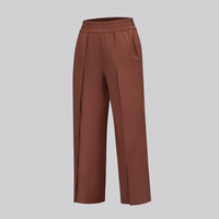 露露乐蒙lululemon丨Front-Pleat 女士前侧压褶阔腿中长裤 速干 LW6CUIS 古铜棕 XXS /2