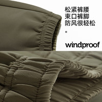 Baleno Junior男童裤子YBB系列春秋款中大童2025防水户外长裤儿童梭织裤春 军绿/纯色 150