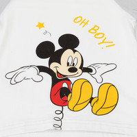 迪士尼宝宝（Disney Baby）春季男女儿童家居服舒适保暖睡衣 ZD3DT004灰色 100