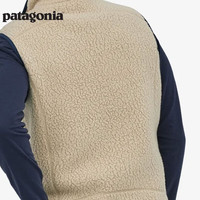 巴塔哥尼亚（Patagonia）男士潮流抓绒背心保暖开衫抓绒衣马甲Retro Pile Vest 22821 ELKH XXL ELKH-卡其色