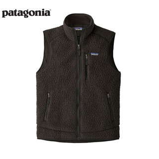 巴塔哥尼亚（Patagonia）男士潮流抓绒背心保暖开衫抓绒衣马甲Retro Pile Vest 22821 BLK XXL