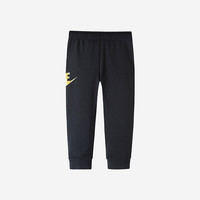 NIKE 耐克童装弹力抽绳加绒长裤男童防风侵入柔软舒适裤子