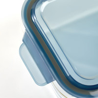 乐唯诗（NERVISHI）高硼玻璃保鲜饭盒可微波炉加热餐盒便当碗冰箱保鲜盒 乐鲜一体盖【1040ml】 单件装