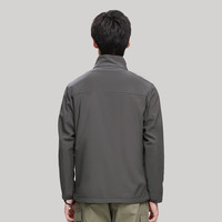 诺诗兰【雁荡】秋冬男女杜邦三防软壳衣徒步户外登山夹克风雪外套 爵士灰色-11E 175