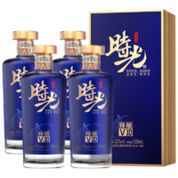 京东京造时光臻酿V10 52度浓香型白酒 礼赠婚宴喜庆用酒500ml*4瓶整箱