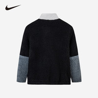 NIKE 耐克童装男女童透气夹克冬季儿童休闲毛绒夹克外套小婴童 正黑色 100 /52 【身高92-98cm】