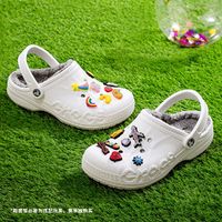 限尺码：crocs 卡骆驰 棉拖鞋 贝雅克骆格舒适男女暖棉洞洞鞋