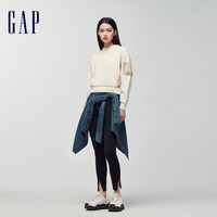 Gap女装春秋高腰弹力开叉legging长裤紧身瑜伽裤890028   亚洲尺码