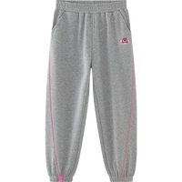 迪士尼（DISNEY）童装儿童女童针织运动长裤耐磨舒弹宽松甜裤子秋冬DB431ME19灰140 中麻灰-女