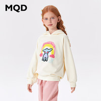 马骑顿（MQD）童装女大童4春秋款学院风卡通休闲百搭连帽卫衣  cm