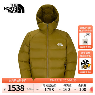 THE NORTH FACE 北面 羽绒服男户外600蓬鹅绒填充高蓬保暖防泼水外套24秋冬|7W7G 1OB/苍苔绿 L/175