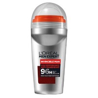 欧莱雅（LOREAL）男士去味滚珠香体止汗走珠长效抑菌防臭去异味便携香水清香爽身露 50ml 1瓶  96H滚珠 50ml1瓶 96H滚珠