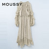 moussy 冬季女装度假连衣裙028GAH30-6140 075花纹米色 00002/M