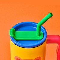 三光云彩 Glasslock&wigglewiggle联名大容量不锈钢吸管杯保温保冷车载水杯 wigglewiggle-联名款