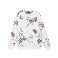 杰克·琼斯(JACK&JONES)秋季GBTB联名款小熊图案满印针织衫毛衣打底衫上衣衣服男装男士 A06雪白色 170/92A/S
