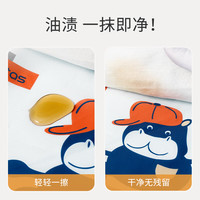 贝肽斯婴儿吃饭围兜罩衣防水防脏宝宝短袖反穿衣儿童全身防污围衣围裙 海洋-长袖 M码（0-2岁 适合身高70-80cm） M码（0-2岁 适合身高70-85cm）