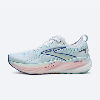 布鲁克斯（BROOKS）Glycerin 22甘油22  跑鞋男女缓震运动跑步鞋 【女款支撑】白色/帽贝蓝/鲜蓝色 38