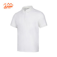 奥索卡 OZARK GEAR户外POLO衫男2024夏季吸湿透气半拉链短袖359538 白-351 2XL/185