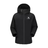 CAMEL骆驼【黑甲】骆驼户外山系冲锋衣男女单冲防风防外套2024秋登山服 橡木灰/沙漠灰,男女同款 XL