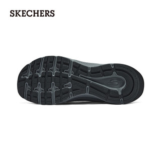 斯凯奇（Skechers）2024夏男女同款透气休闲运动鞋厚底增高减震跑步鞋220866