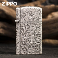 百亿补贴：ZIPPO 煤油防风打火机 原装进口纤巧窄机蚀刻