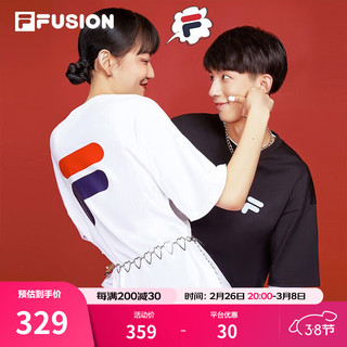 FILA FUSION 中性运动T恤 T11U126110F-WT 标准白 M