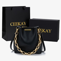 chongsukei 小&ck 女包 高级感大容量单肩斜挎水桶包