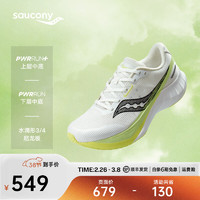 索康尼 saucony TIDE浪潮2跑鞋男24年减震舒适入门进阶舒适运动鞋子男 白绿2 42.5