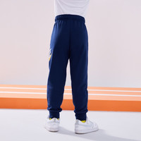 NIKE 耐克小童装男女童加绒保暖长裤春秋儿童针织休闲运动裤子 土耳其蓝/白 120 /56 【身高110-116cm】 120(6)